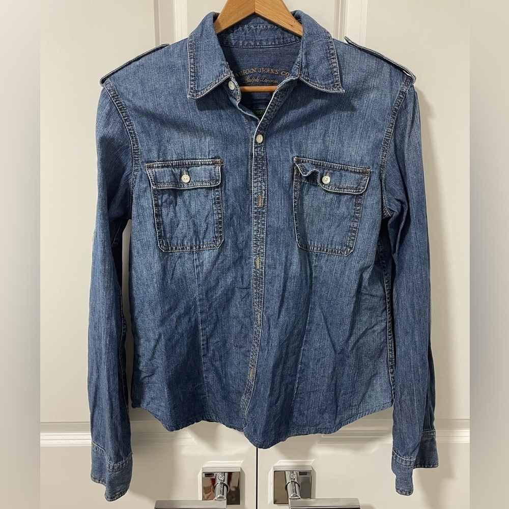RALPH LAUREN- western denim button down